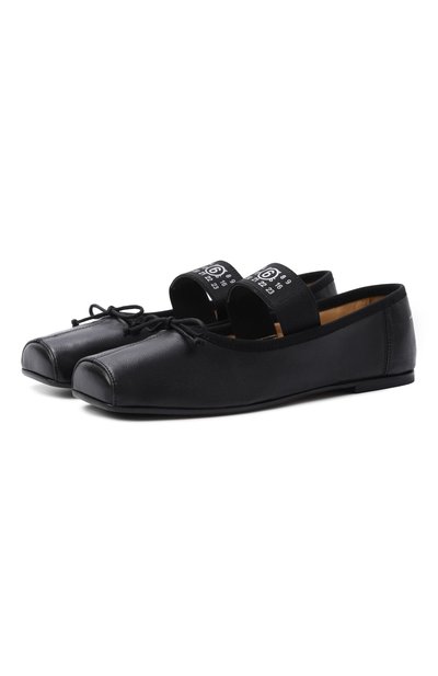 Кожаные балетки MM6, арт. 83875/VAR2
