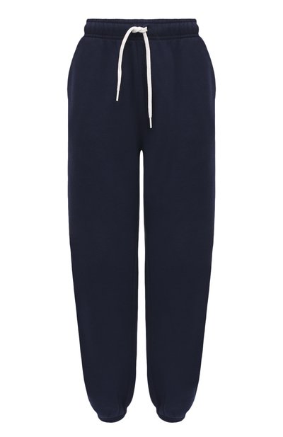 Хлопковые джоггеры POLO RALPH LAUREN темно-синего цвета по цене 19250 руб., арт. 211943009, фото 1 Хлопковые джоггеры POLO RALPH LAUREN, арт. 211943009, фото 1