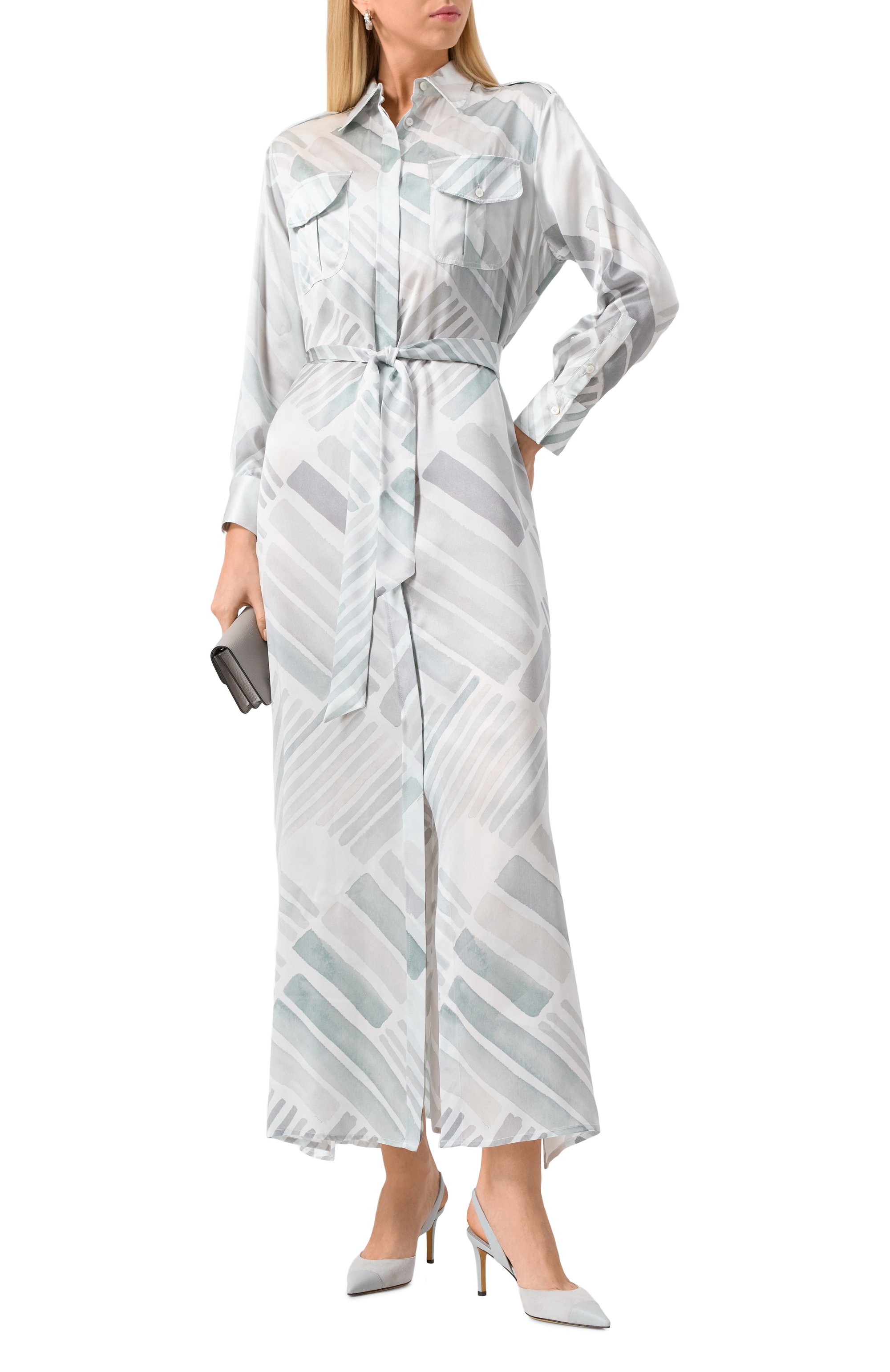 Шелковое платье KITON, арт. D47321K0926E03, фото 2