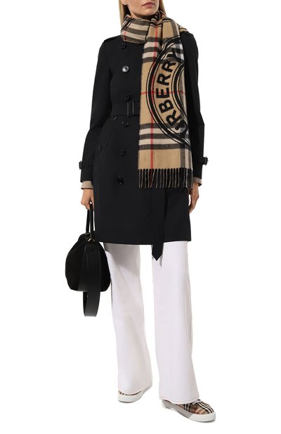 Кашемировый шарф BURBERRY бежевого цвета по цене 59950 руб., арт. 8059391, фото 2 Кашемировый шарф BURBERRY, арт. 8059391, фото 2