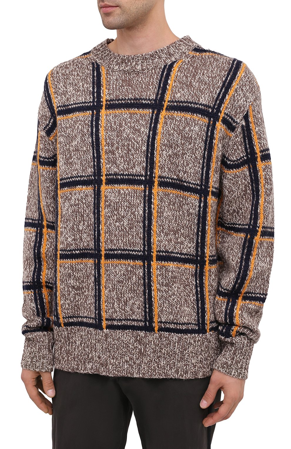 Шерстяной свитер DRIES VAN NOTEN бежевого цвета по цене 72200 руб., арт. 202-21234-1706, фото 3 Шерстяной свитер DRIES VAN NOTEN, арт. 202-21234-1706, фото 3