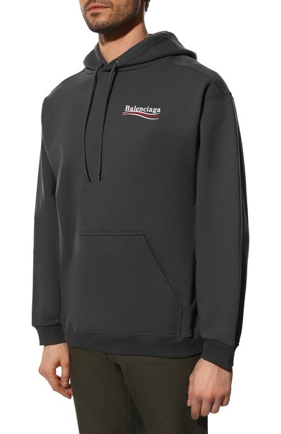 Хлопковое худи BALENCIAGA, арт. 600583/TKVI9, фото 3