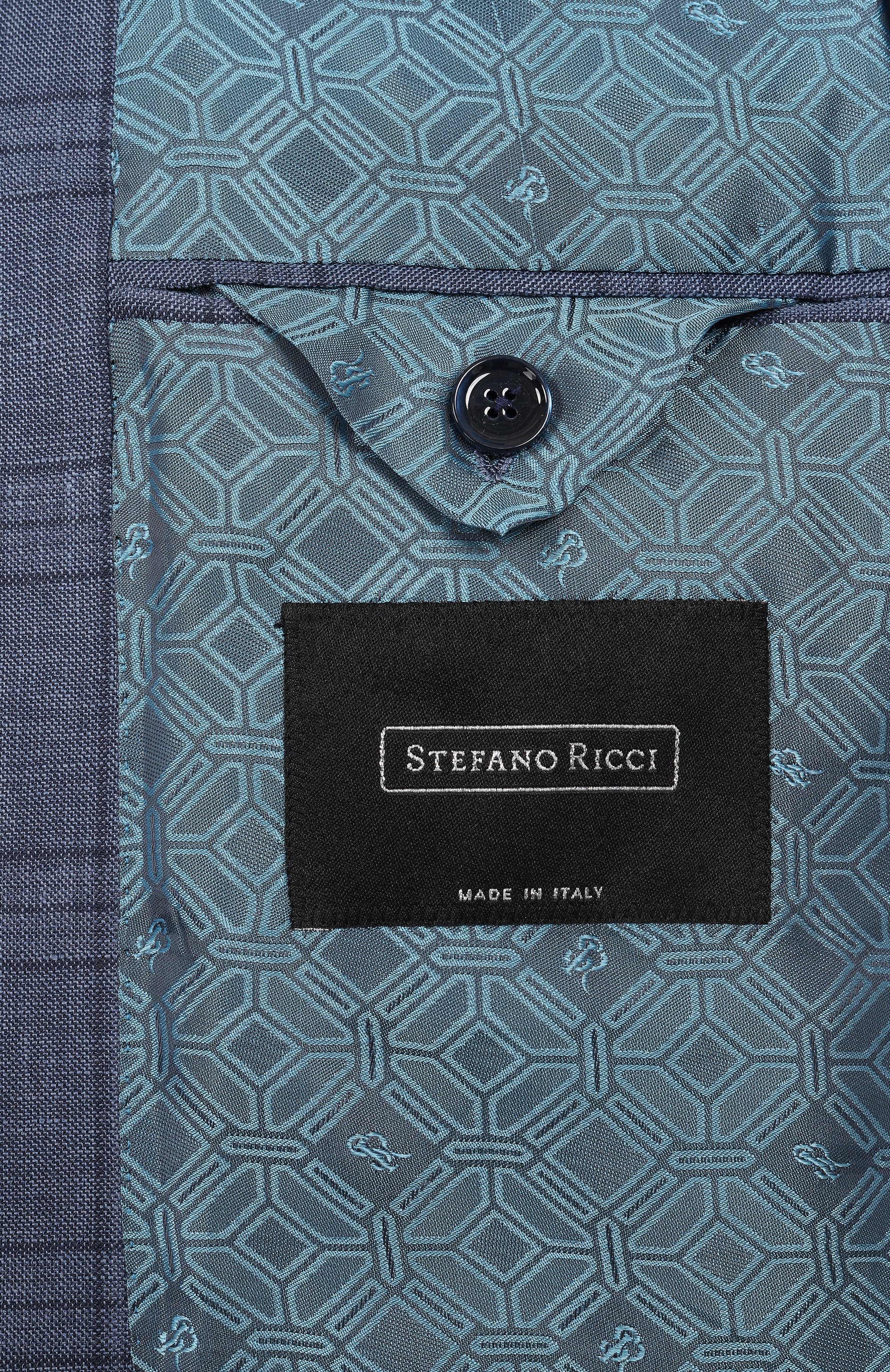 Костюм из шерсти и льна STEFANO RICCI синего цвета по цене 699500 руб., арт. M1SF432202/B159HA, фото 10 Костюм из шерсти и льна STEFANO RICCI, арт. M1SF432202/B159HA, фото 10