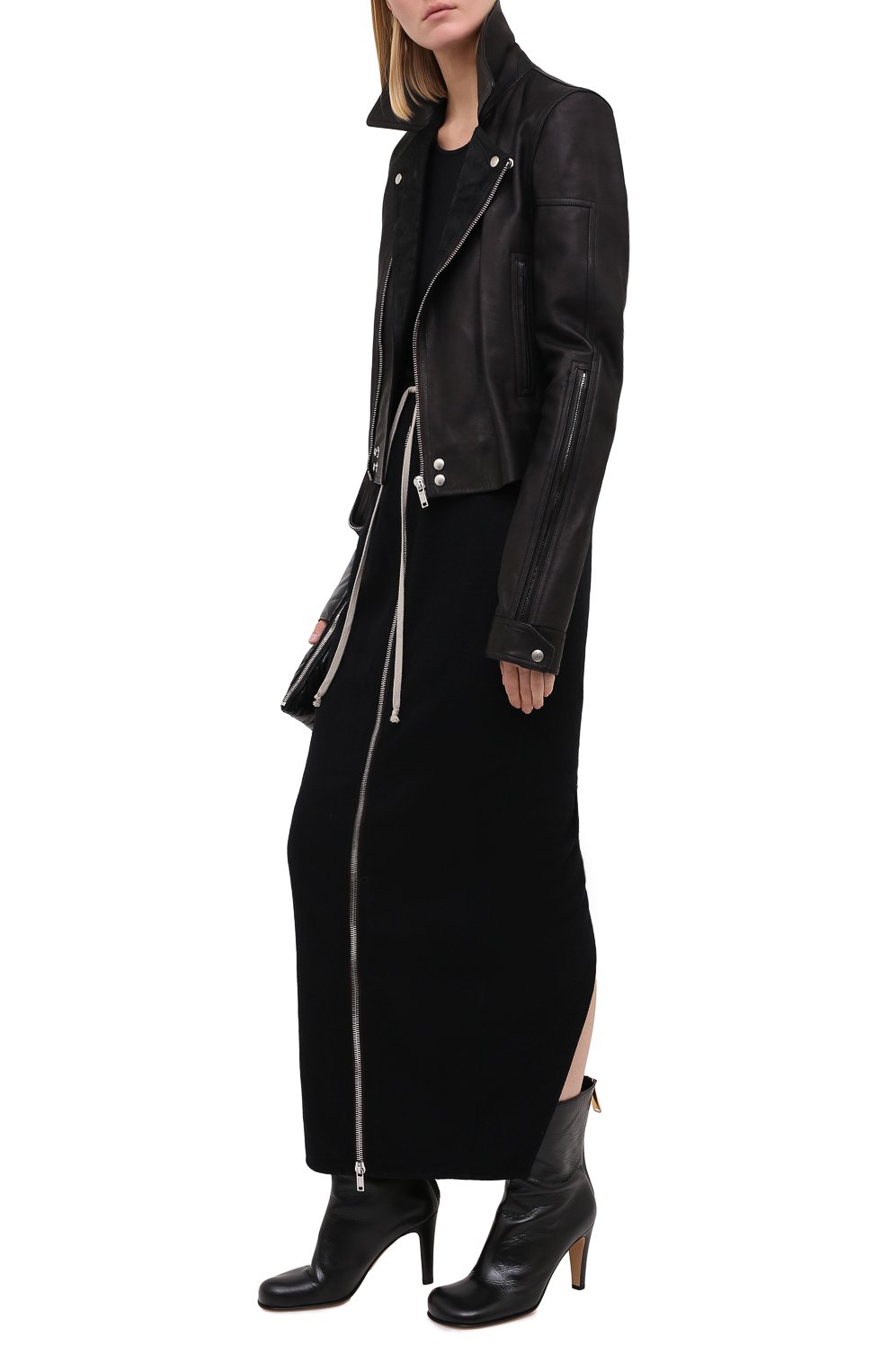 Юбка из хлопка и шерсти RICK OWENS, арт. RP20F2331/WCF, фото 2