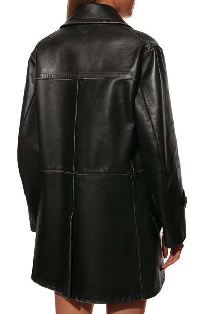 Кожаная куртка PRADA черного цвета по цене 850000 руб., арт. 56A026-10YT-F0002, фото 4 Кожаная куртка PRADA, арт. 56A026-10YT-F0002, фото 4