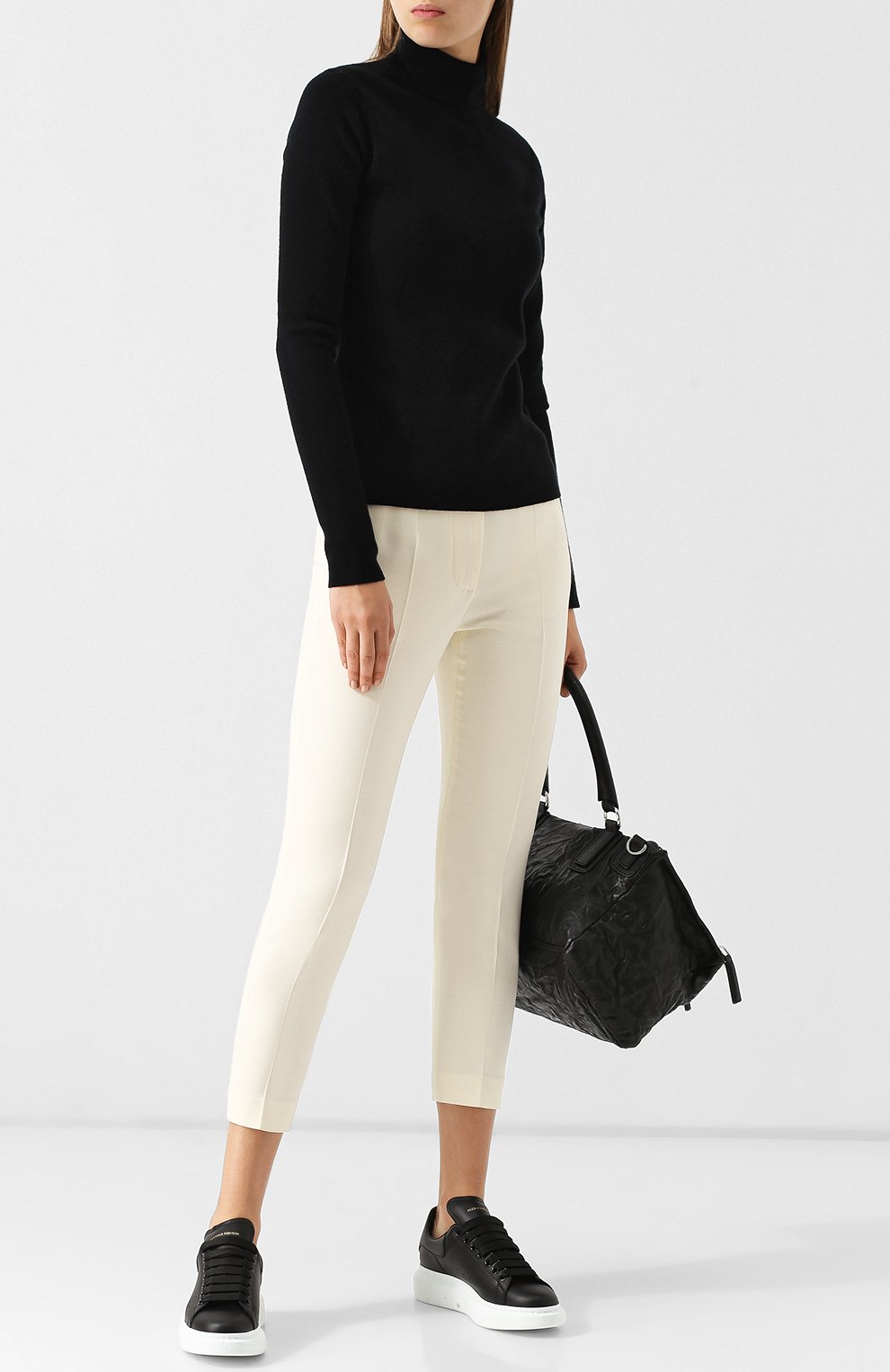 Кожаные кеды ALEXANDER MCQUEEN, арт. 462214/WHGP0, фото 2