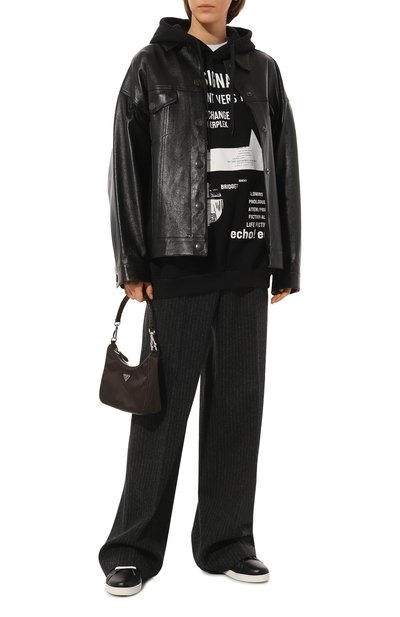 Хлопковое худи PRADA, арт. 139688-1YQR-F0967-211, фото 2