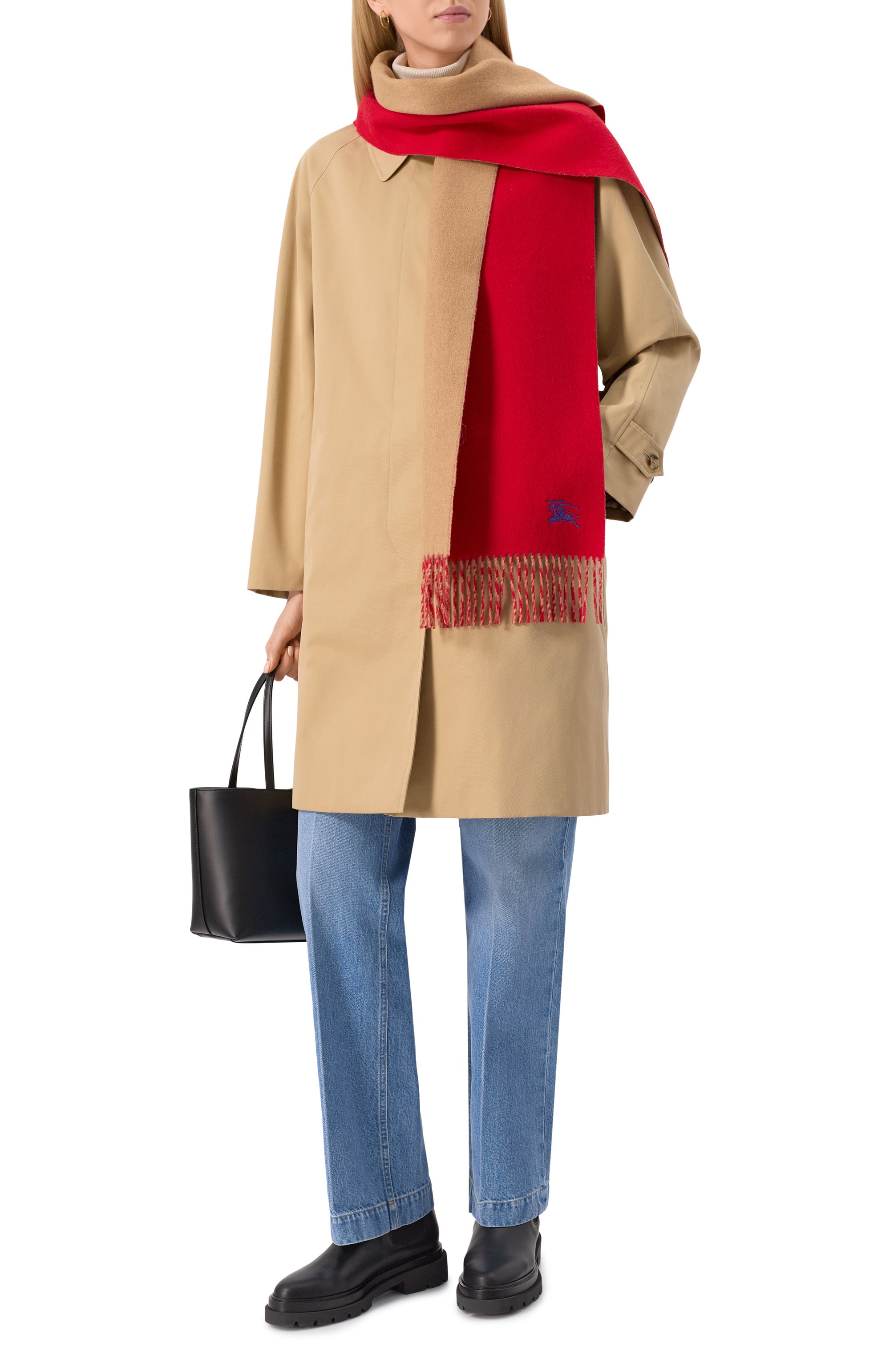 Кашемировый шарф BURBERRY, арт. 8077823, фото 3