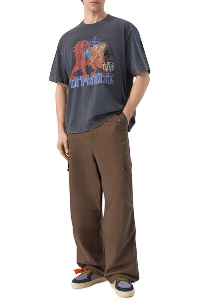 Хлопковая футболка OFF-WHITE, арт. 0MAA120S26JER005, фото 2