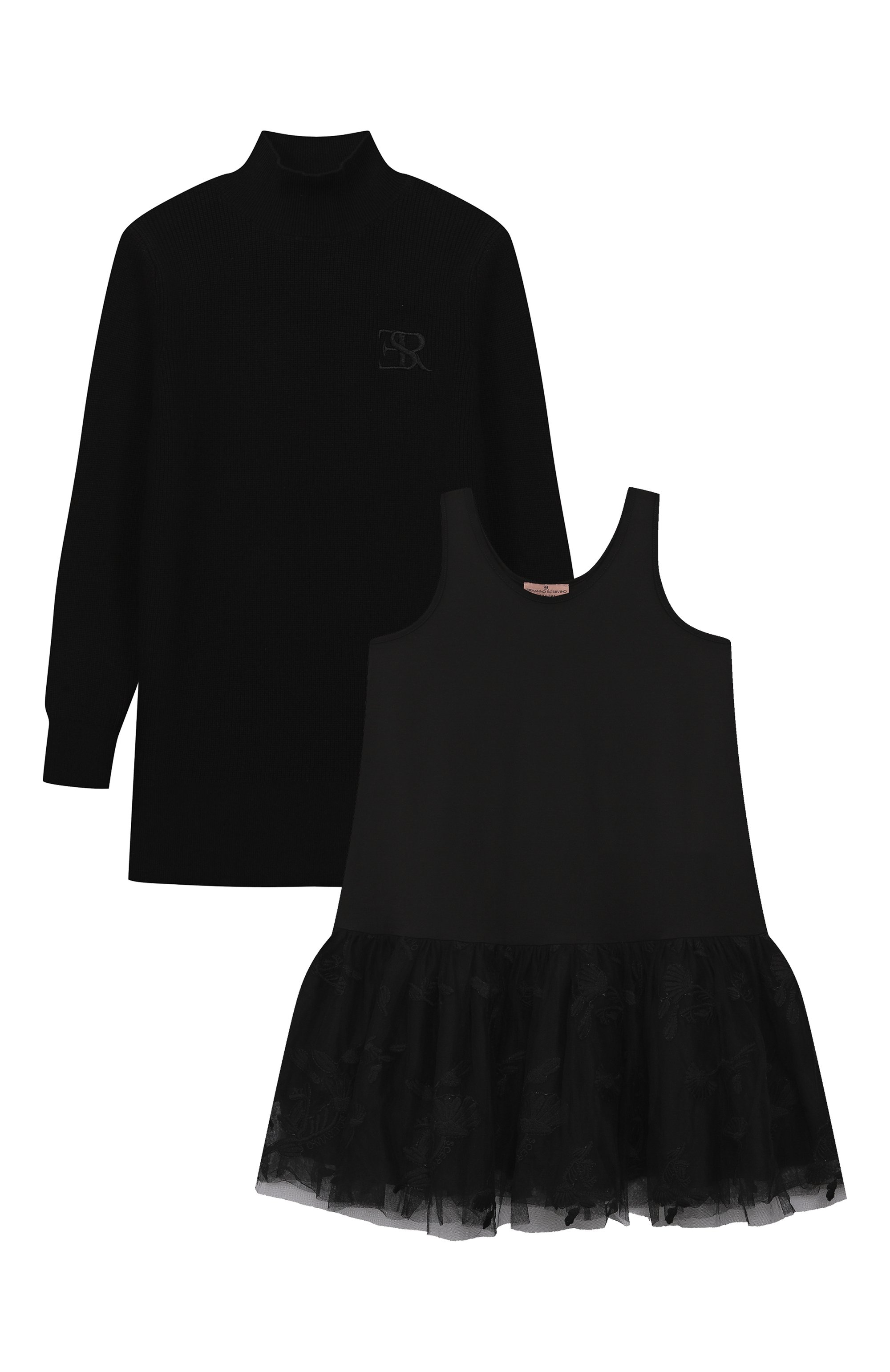 Комплект из платья и пуловера ERMANNO SCERVINO, арт. SFAB077C, фото 1