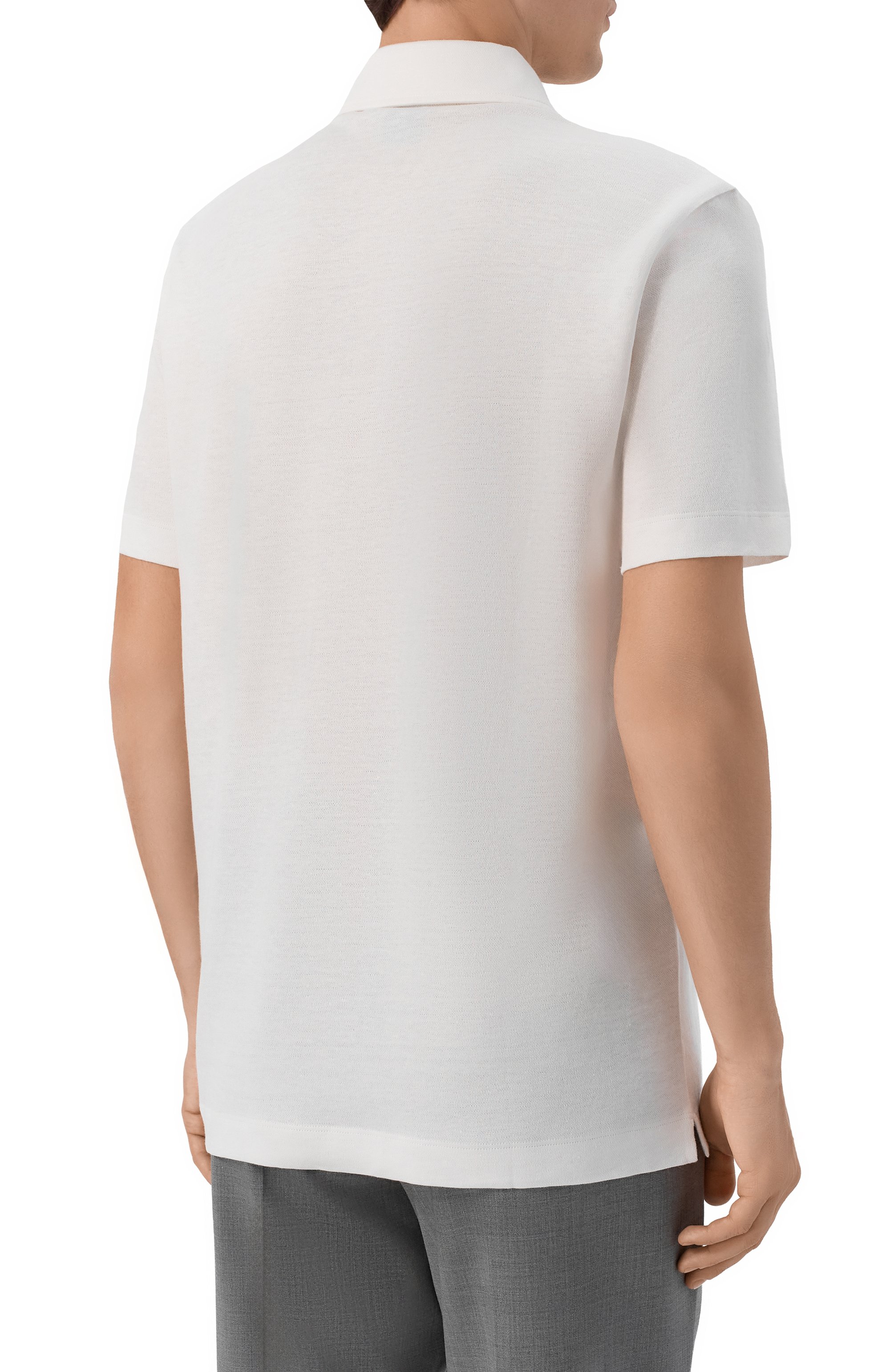 Поло изо льна и хлопка BOSS, арт. 50559147, фото 4