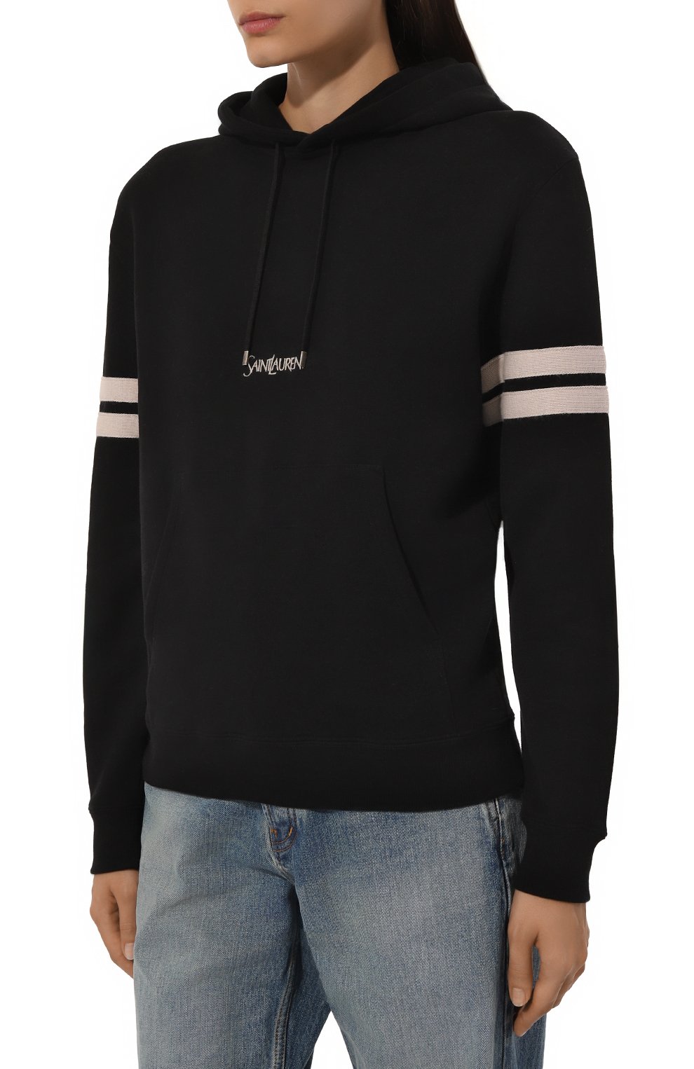 Хлопковое худи SAINT LAURENT, арт. 757076/Y36SW, фото 3