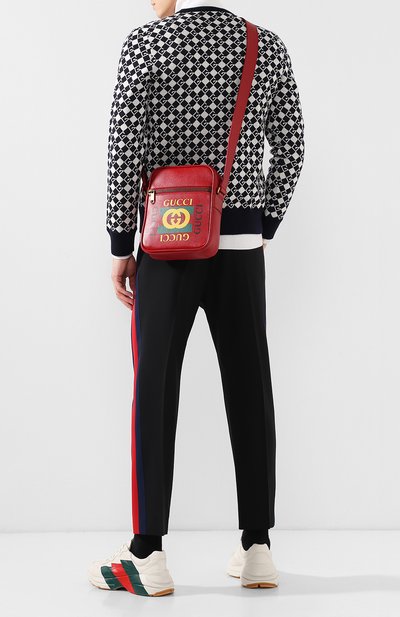 Кожаная сумка-планшет с логотипом бренда GUCCI, арт. 523591/0QSAT, фото 2