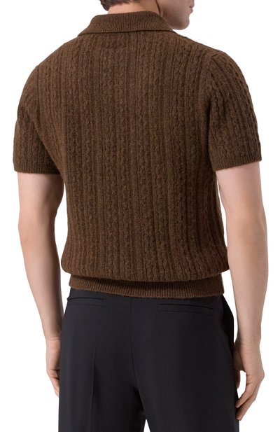 Поло MM6 коричневого цвета по цене 74750 руб., арт. SH2GL0006/M13195, фото 4 Поло MM6, арт. SH2GL0006/M13195, фото 4