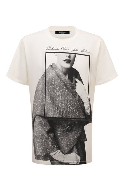 Хлопковая футболка BALMAIN, арт. BH0EG010/GD14, фото 1