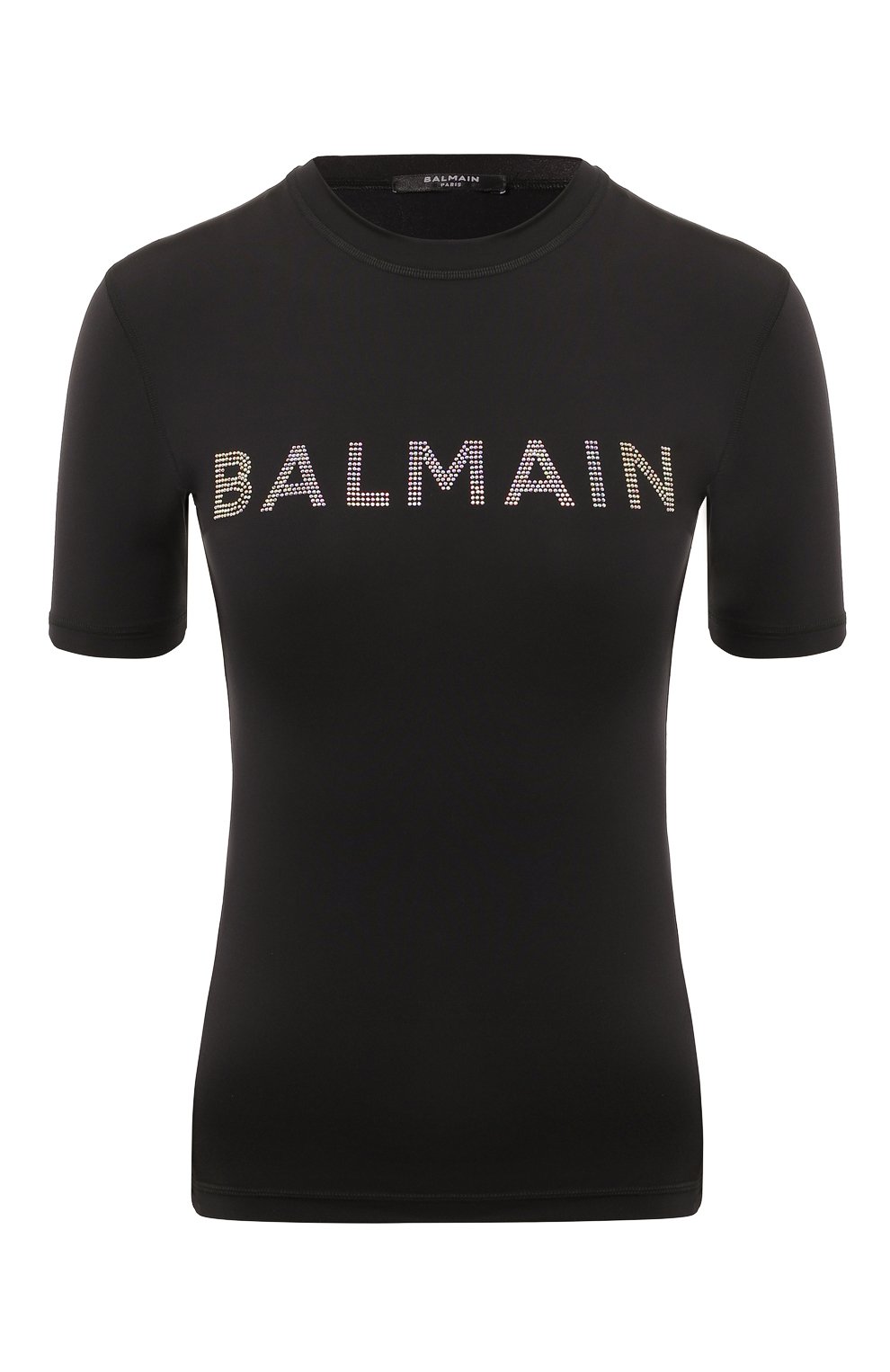 Футболка BALMAIN черного цвета по цене 34650 руб., арт. BKM201800, фото 1 Футболка BALMAIN, арт. BKM201800, фото 1