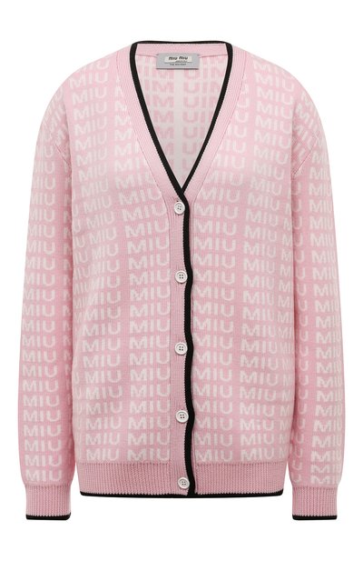 Шерстяной кардиган MIU MIU, арт. MMF198-1V8X-F0442, фото 1