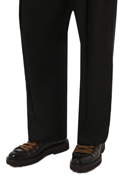 Кожаные ботинки DOUCAL'S темно-коричневого цвета по цене 69800 руб., арт. DU3082PHILUF188T, фото 3 Кожаные ботинки DOUCAL'S, арт. DU3082PHILUF188T, фото 3