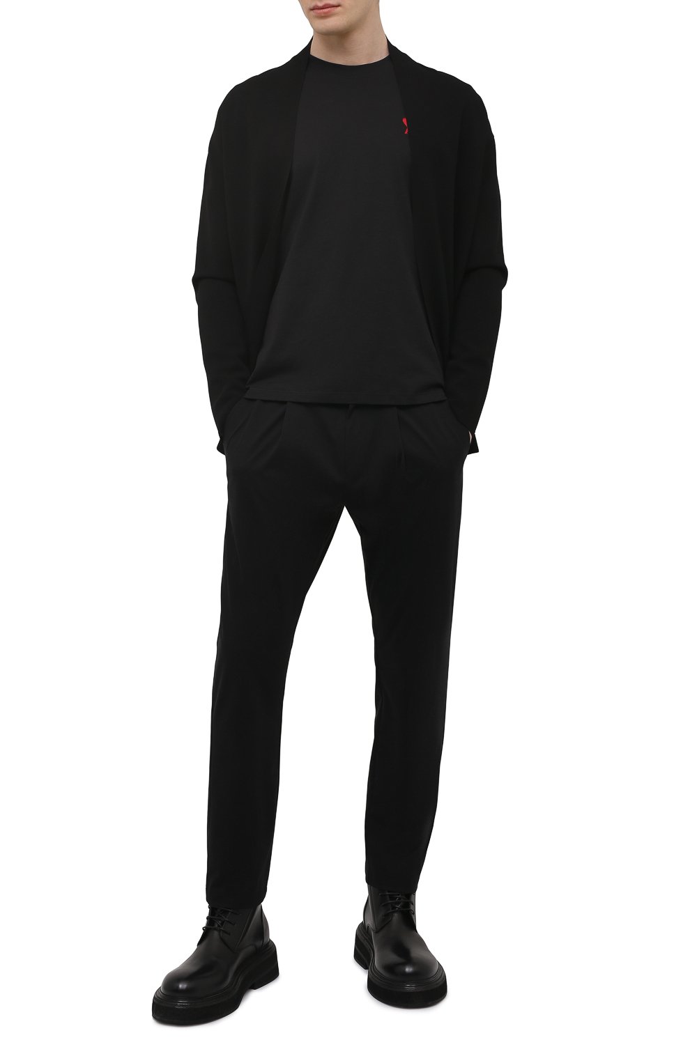 Брюки KAZUYUKI KUMAGAI черного цвета по цене 41050 руб., арт. AP11-225, фото 2 Брюки KAZUYUKI KUMAGAI, арт. AP11-225, фото 2