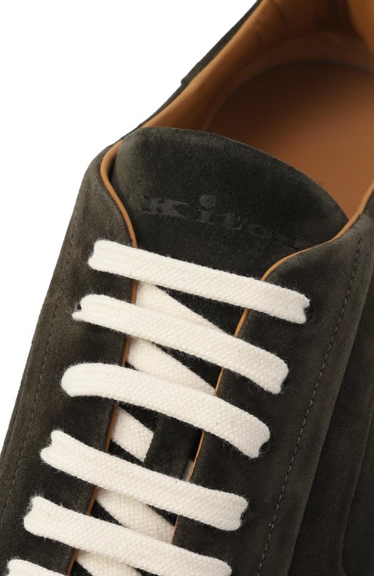 Замшевые кеды Kiton USSA268N0119002003 Зелёный  USSA268N0119002003 Фото 7