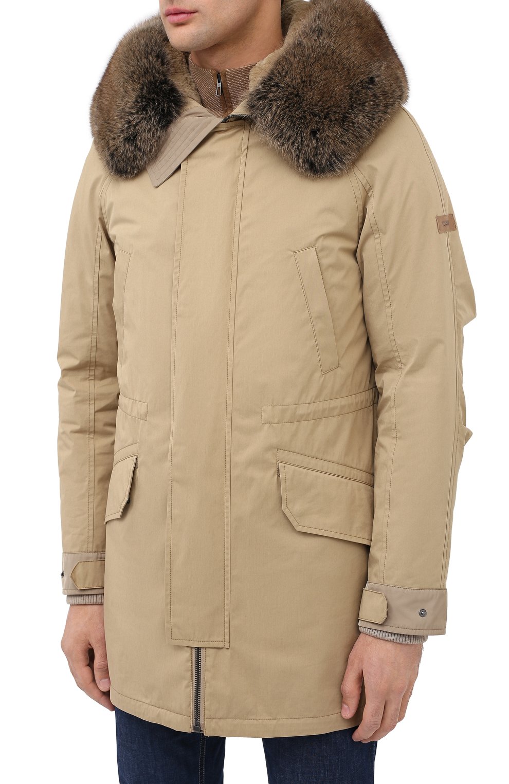 Пуховая парка с меховой подкладкой YVES SALOMON, арт. 21WHM00496A03X, фото 3