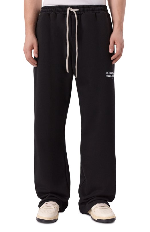 Хлопковые брюки Comme des Fuckdown CFABM01849 Чёрный  CFABM01849 Фото 3
