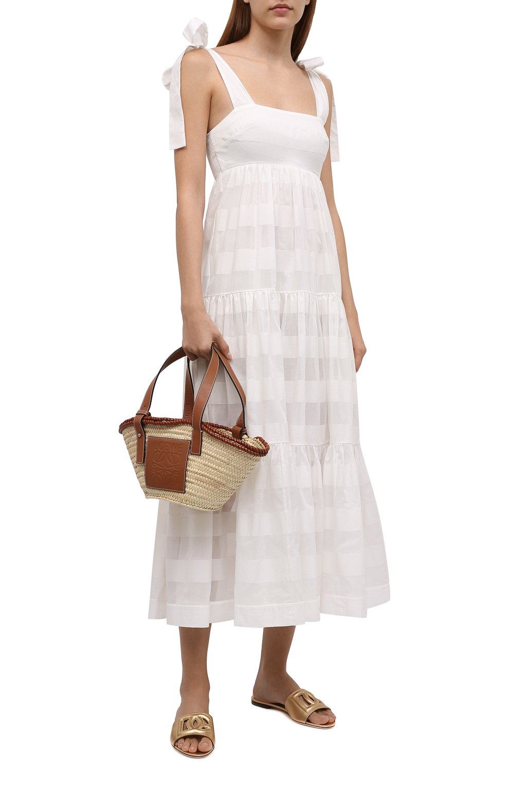 Кожаные шлепанцы bianca DOLCE & GABBANA, арт. CQ0436/A1016, фото 2