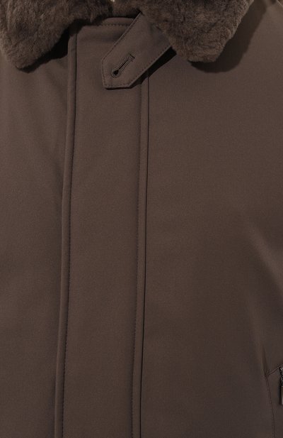 Пуховый бомбер с воротником из овчины GIMO'S, арт. 4W20.U.040.345, фото 5