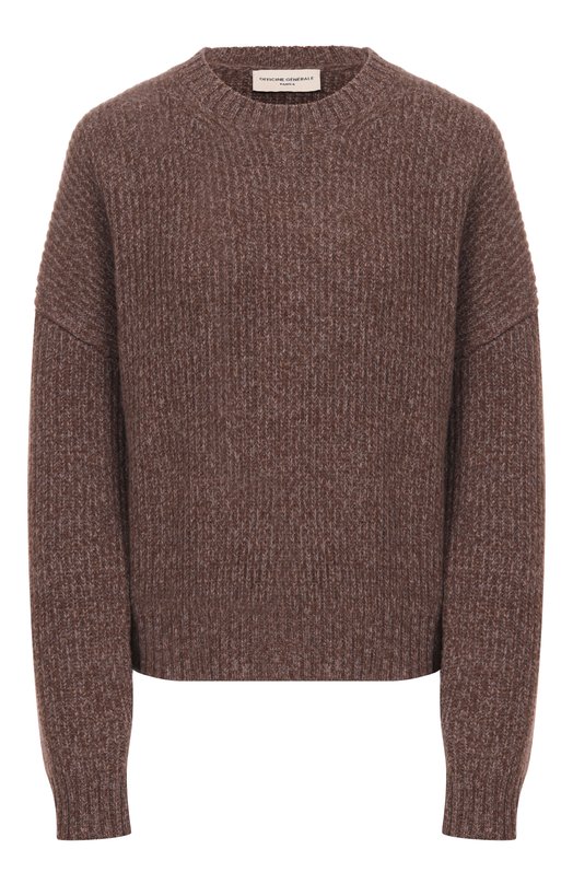 Шерстяной свитер Officine Generale W25WKNT328 Коричневый W25WKNT328