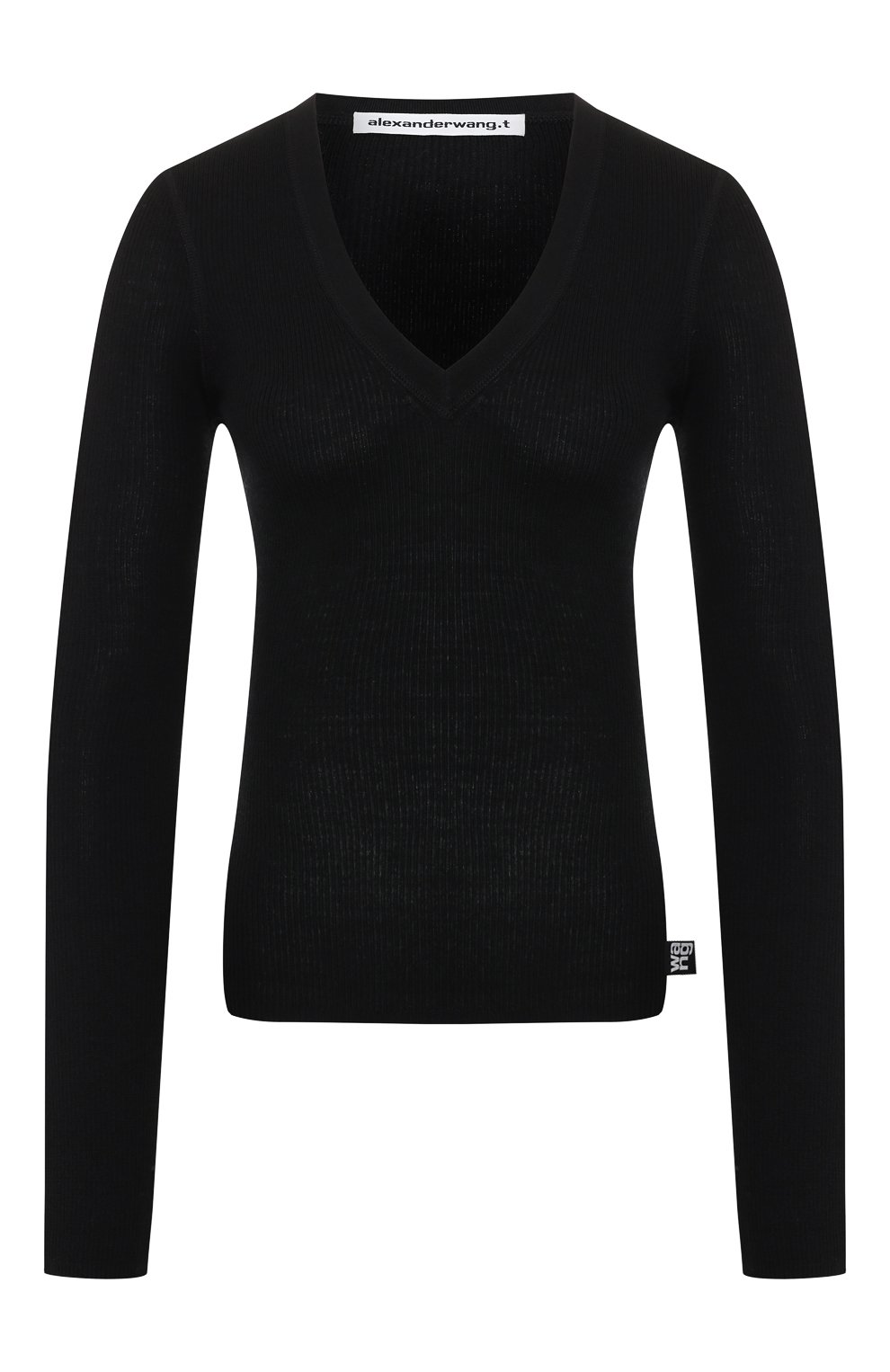 Шерстяной пуловер ALEXANDERWANG.T черного цвета по цене 29950 руб., арт. 4KC2191076, фото 1 Шерстяной пуловер ALEXANDERWANG.T, арт. 4KC2191076, фото 1