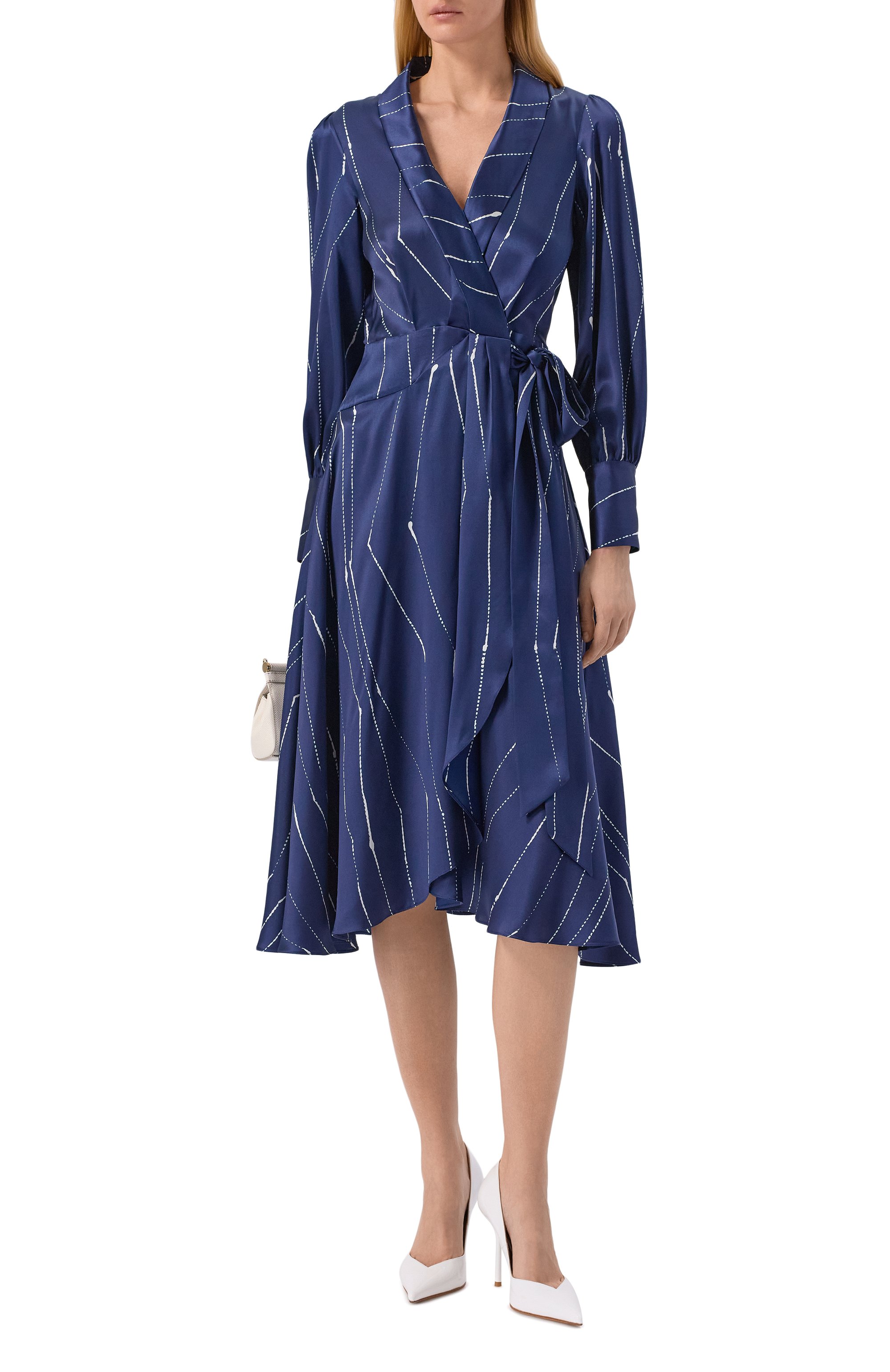 Атласное платье KITON, арт. D61301K0873G03, фото 2