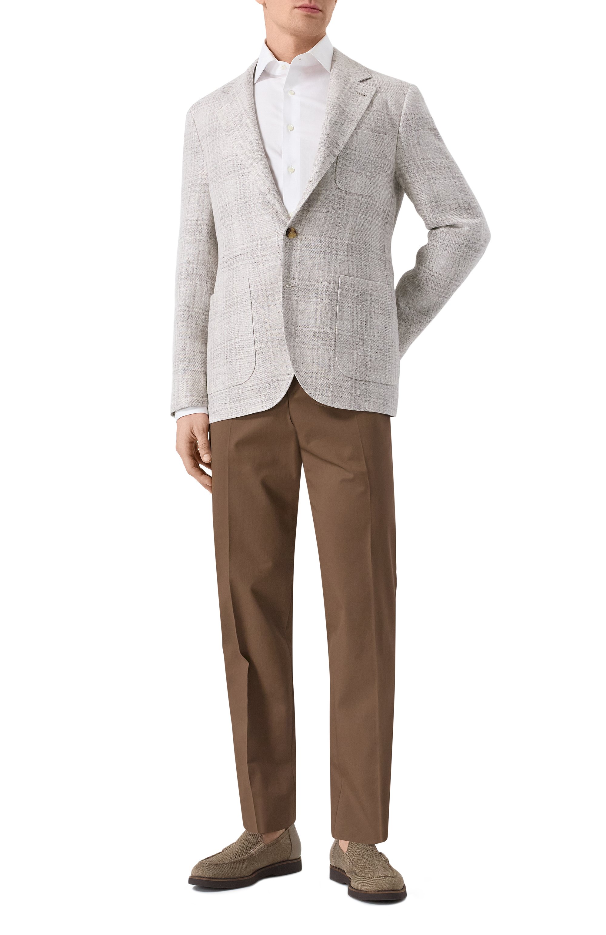 Пиджак изо льна и шерсти BRUNELLO CUCINELLI, арт. MR4877BND, фото 2