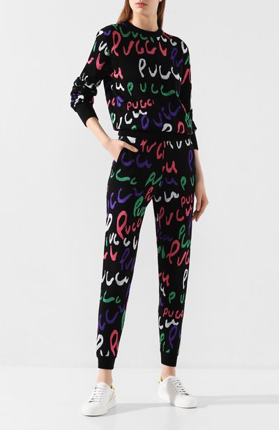 Джоггеры из смеси вискозы и шерсти EMILIO PUCCI, арт. 9RKT01/9R961, фото 2