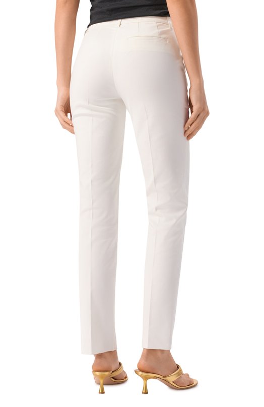 Брюки из хлопка и вискозы Emporio Armani EW002568/TE10007 Белый  EW002568/TE10007 Фото 4