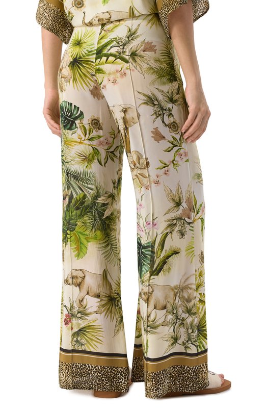Брюки из вискозы Elie Saab P0126PS25 Разноцветный  P0126PS25 Фото 4