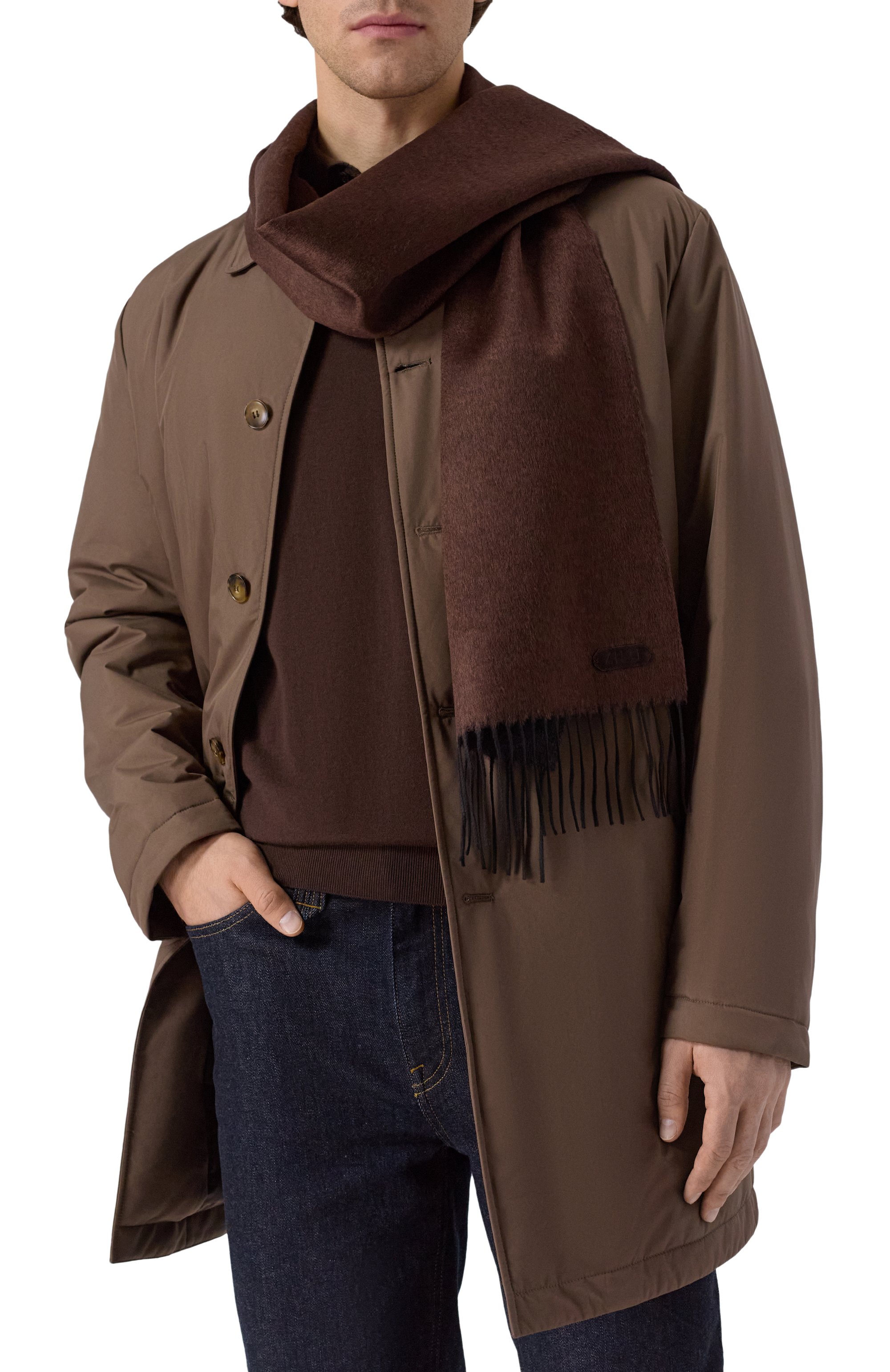 Шарф из шелка и кашемира ZILLI, арт. SSIR00M0236VZI0C0, фото 2