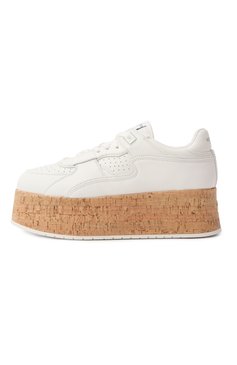 Женские кожаные кеды freedots xl VALENTINO белого цвета, арт. 6W2S0IG5/NGG | Фото 4 (Материал внутренний: Текстиль; Драгоценные камни: Проставлено; Материал внешний: Натуральная кожа; Подошва: Платформа; Материал сплава: Проставлено; Кросс-КТ: Низкие; Материал утеплителя: Без утеплителя; Стили: Гранж)