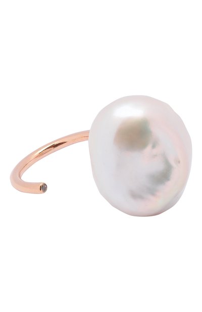 Открытое кольцо с белым барочным жемчугом  MOONKA, арт. per-or-w, фото 1