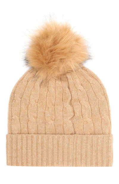 Кашемировая шапка с меховым помпоном POLO RALPH LAUREN, арт. 455731036, фото 2