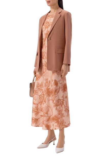 Шелковый топ COLOMBO оранжевого цвета по цене 129500 руб., арт. CM00420/F/T0666-11-2F, фото 2 Шелковый топ COLOMBO, арт. CM00420/F/T0666-11-2F, фото 2