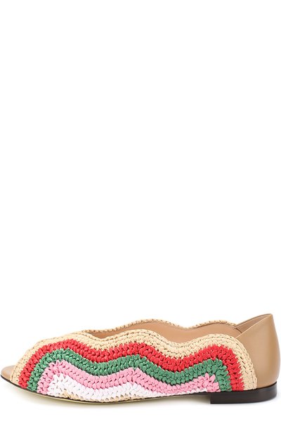 Плетеные балетки с фигурными вырезами FENDI, арт. 8F6495/SP5, фото 2