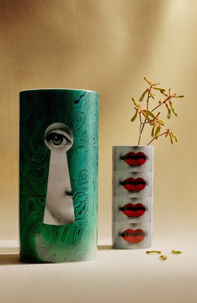 Ваза serratura su malachite FORNASETTI зеленого цвета по цене 84400 руб., арт. P66Y104, фото 3 Ваза serratura su malachite FORNASETTI, арт. P66Y104, фото 3