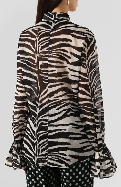 Хлопковая блузка DRIES VAN NOTEN, арт. 201-10759-9001, фото 4