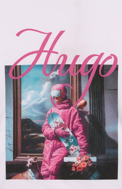 Хлопковая футболка HUGO, арт. G00495, фото 3