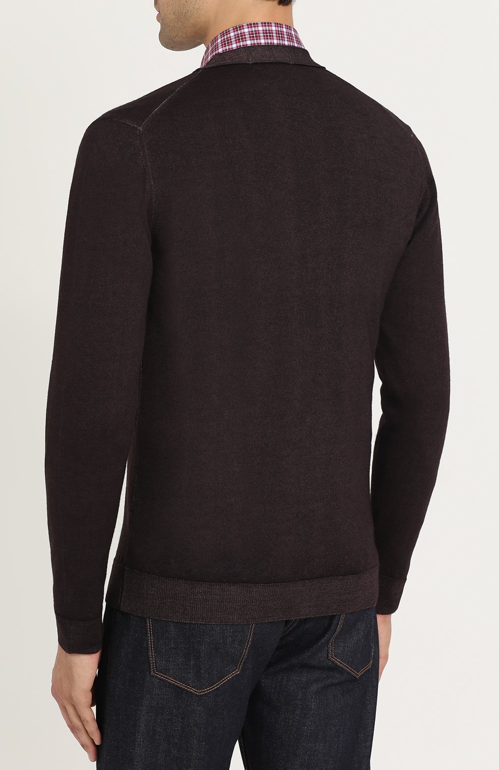 Шерстяной кардиган на пуговицах с v-образным вырезом DANIELE FIESOLI, арт. DF 0006/, фото 4