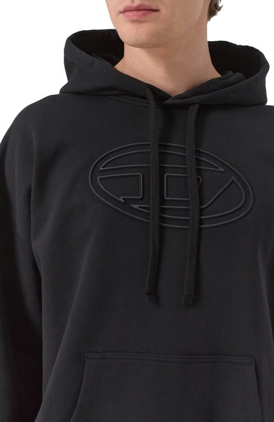 Хлопковое худи DIESEL, арт. A03791/0JYYJ, фото 5