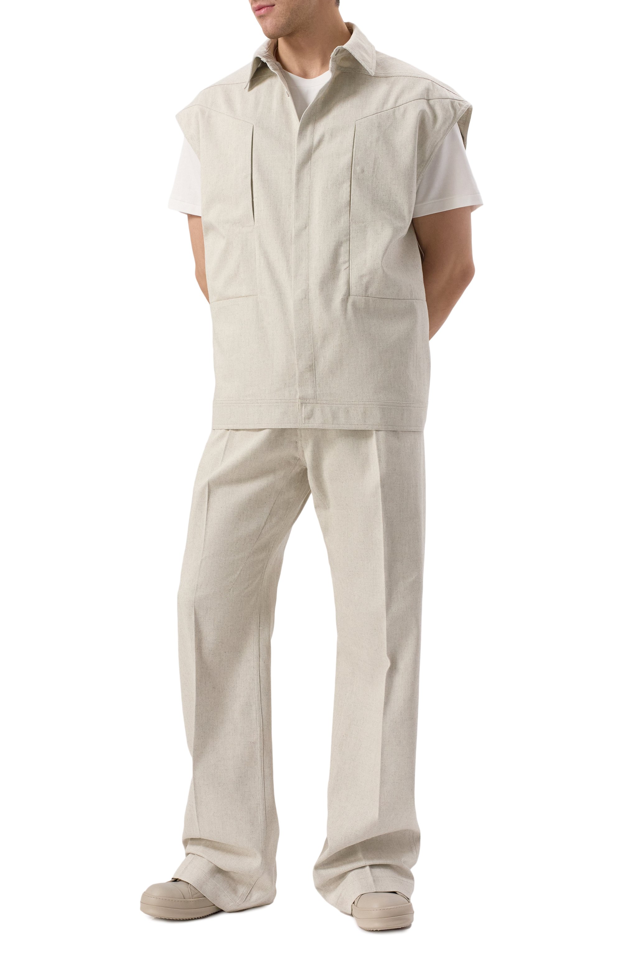 Хлопковый жилет RICK OWENS, арт. RU01E5776/DRD, фото 2