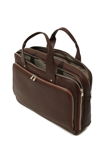 Сумка для ноутбука из кожи буйвола BRUNELLO CUCINELLI, арт. 221MBRXU391, фото 5