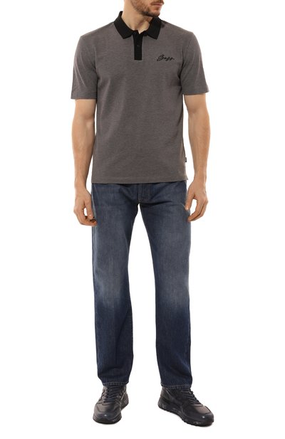 Хлопковое поло BOSS, арт. 50531402, фото 2