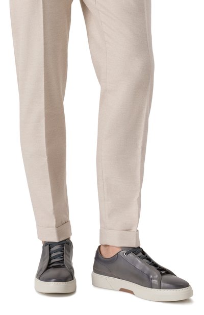 Кожаные кеды gary BOSS, арт. 50546855, фото 3